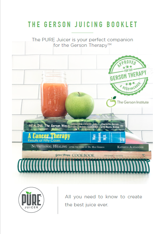 PURE Juicer + Gerson Institute Juicing Booklet